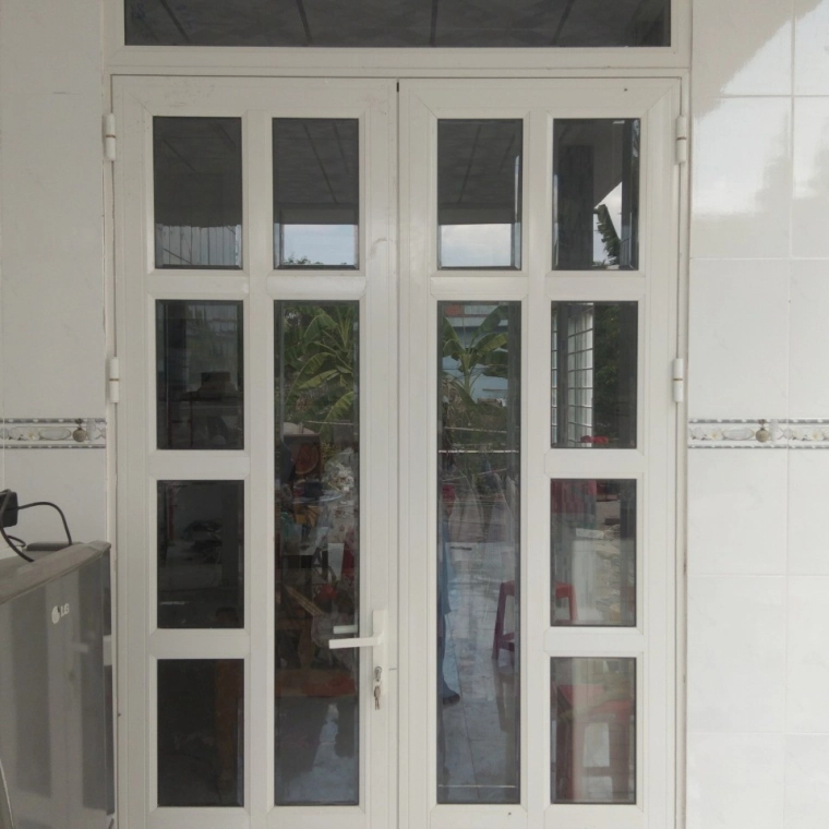 Cửa xingfa 2 cánh chia ô Trắng